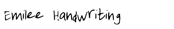Emilee Handwriting fuente