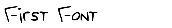 First Font fuente