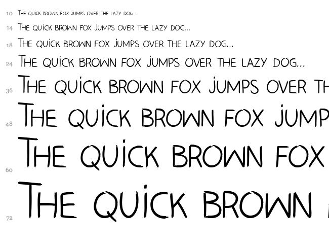 Hand Left Cre font waterfall