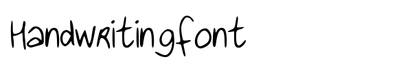 Handwritingfont fuente