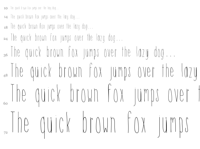 Hsf Skinny Towers font waterfall