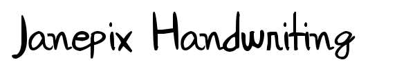 Janepix Handwriting fuente