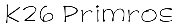 K26 Primrose Peach font preview