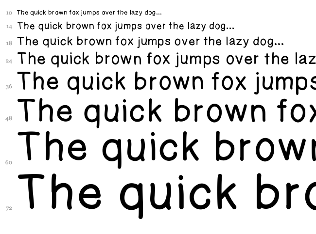 Kaori Gel font waterfall