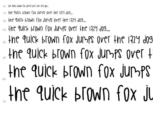 Lemon Cream Pie font waterfall