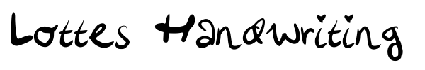 Lottes Handwriting font preview