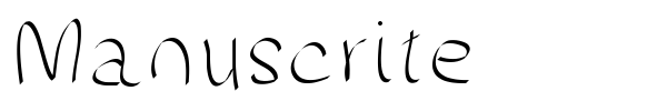 Manuscrite fuente