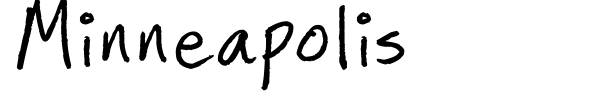 Minneapolis font preview