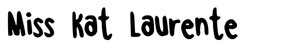 Miss Kat Laurente font preview