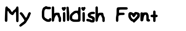 My Childish Font fuente