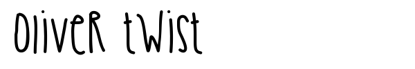 Oliver Twist font preview
