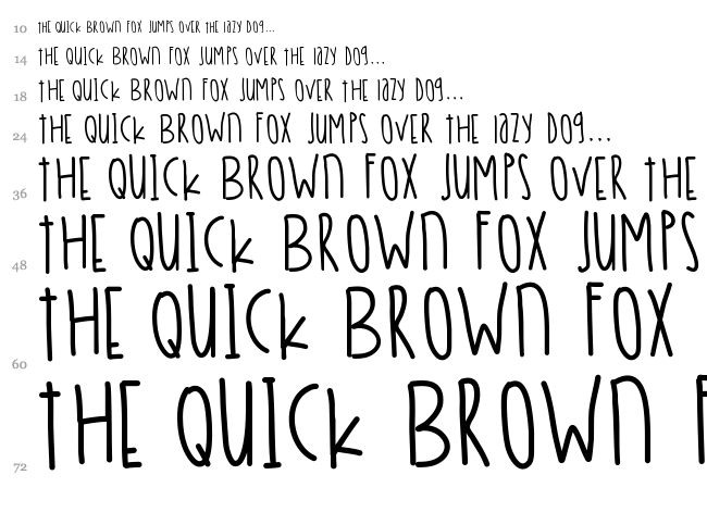 Peach Cream Creamsicles font waterfall