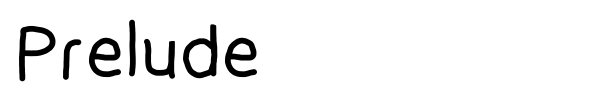 Prelude font preview