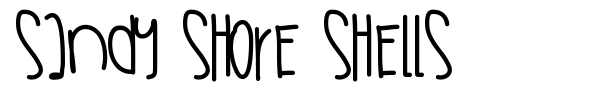 Sandy Shore Shells font preview