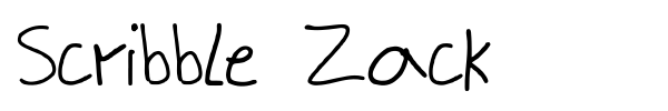 Scribble Zack fuente