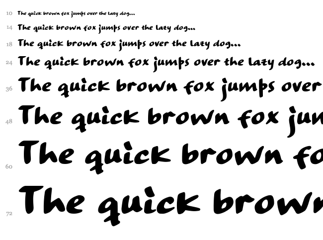 Strange Ways font waterfall