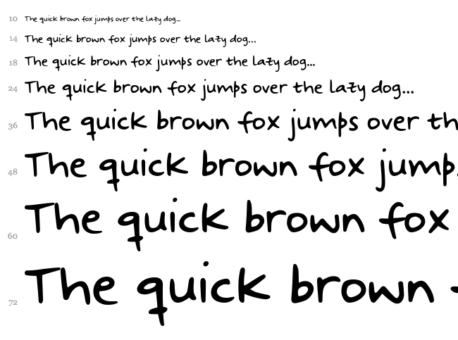 Strange Ways font waterfall