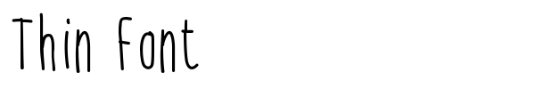 Thin Font fuente