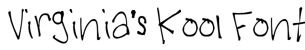Virginia's Kool Font fuente