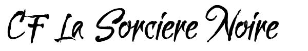 CF La Sorciere Noire font preview