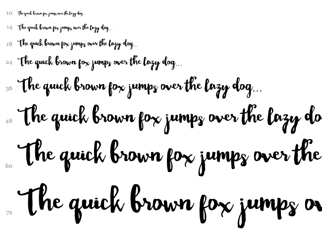Dality font waterfall