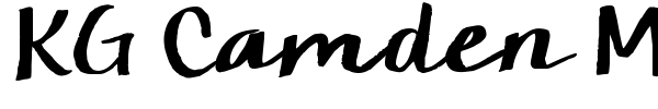 KG Camden Market Script font preview