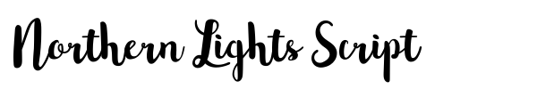 Northern Lights Script fuente