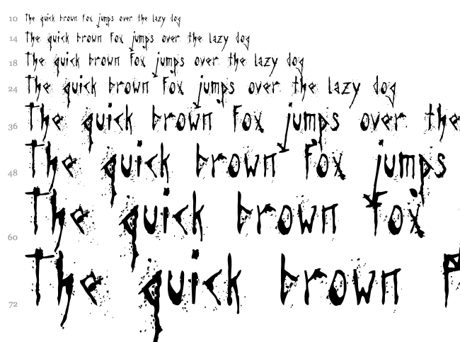 Agresive Font font waterfall