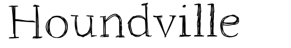 Houndville font preview