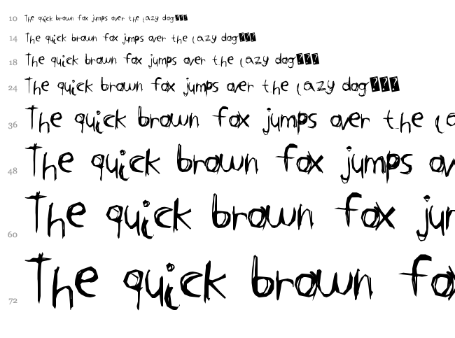 Tight Carve font waterfall