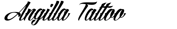 Angilla Tattoo font preview