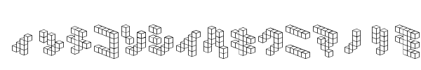 Demon Cubic Block NKP font preview