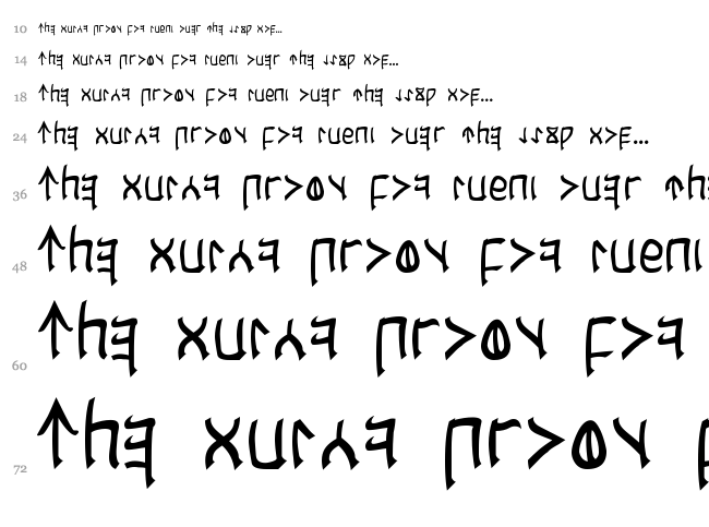 Cardosan font waterfall