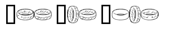 The One Ring font preview