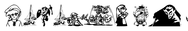 Legend Of Zelda TriFont fuente