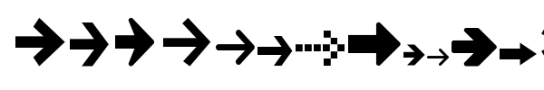 Arrow Symbols 1 fuente