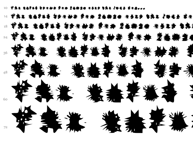 Shehab font waterfall