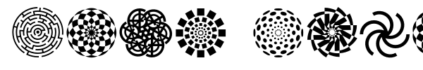 Wach Op-Art font preview