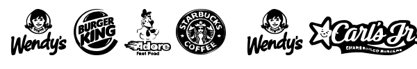 Fast Food logos fuente