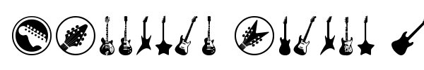 Electric Guitar Icons fuente