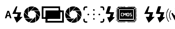 Digital Camera Symbols fuente