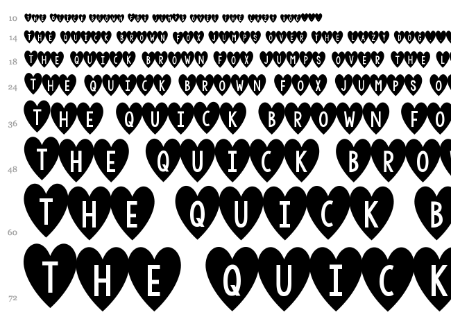 KG I And Love And You font waterfall