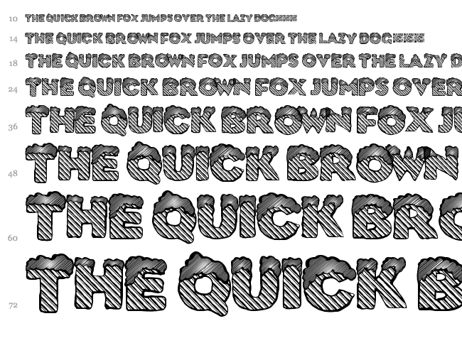 Ice Cold font waterfall