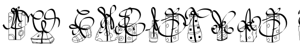PW Christmas Gifts font preview
